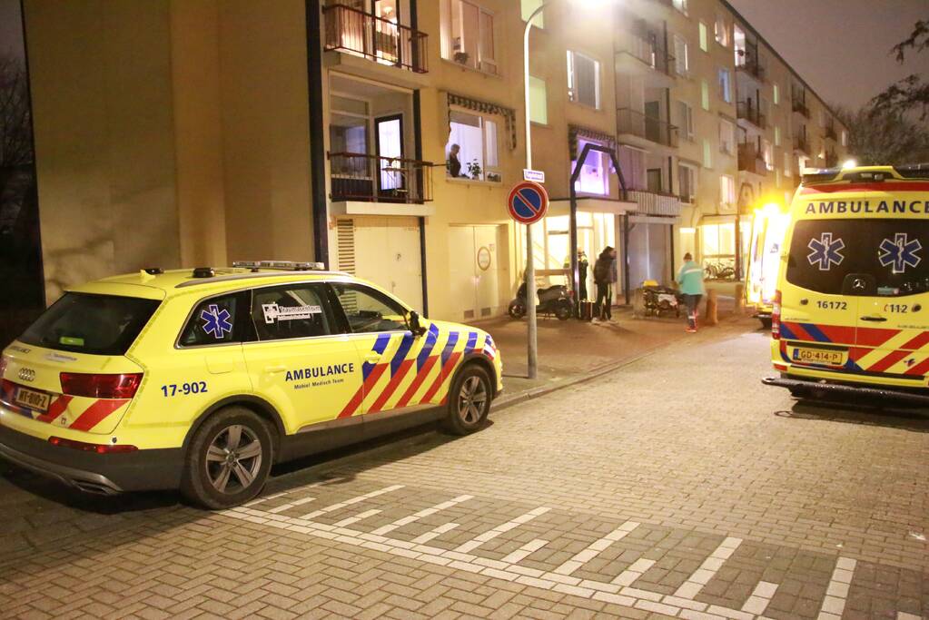 Persoon gewond na val van trap