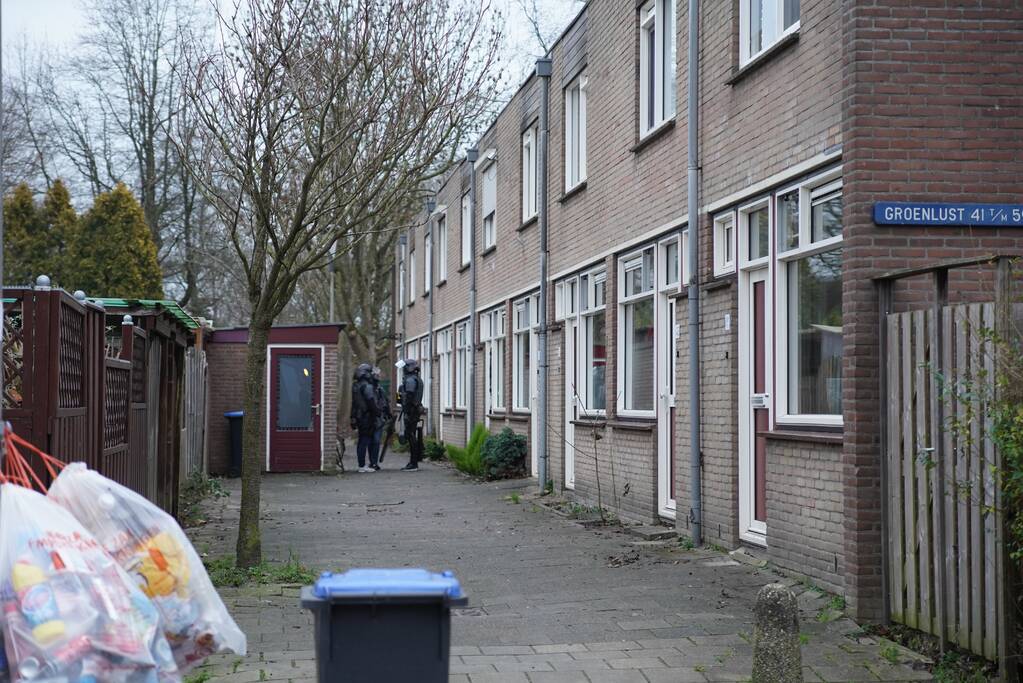 Inval in woning door arrestatieteam