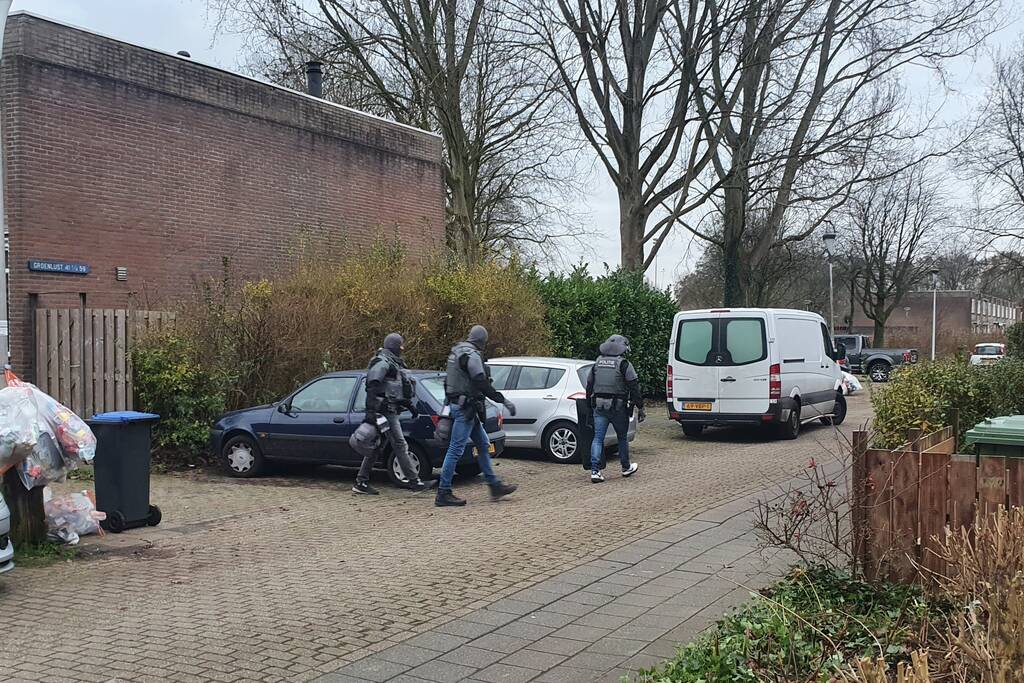 Inval in woning door arrestatieteam