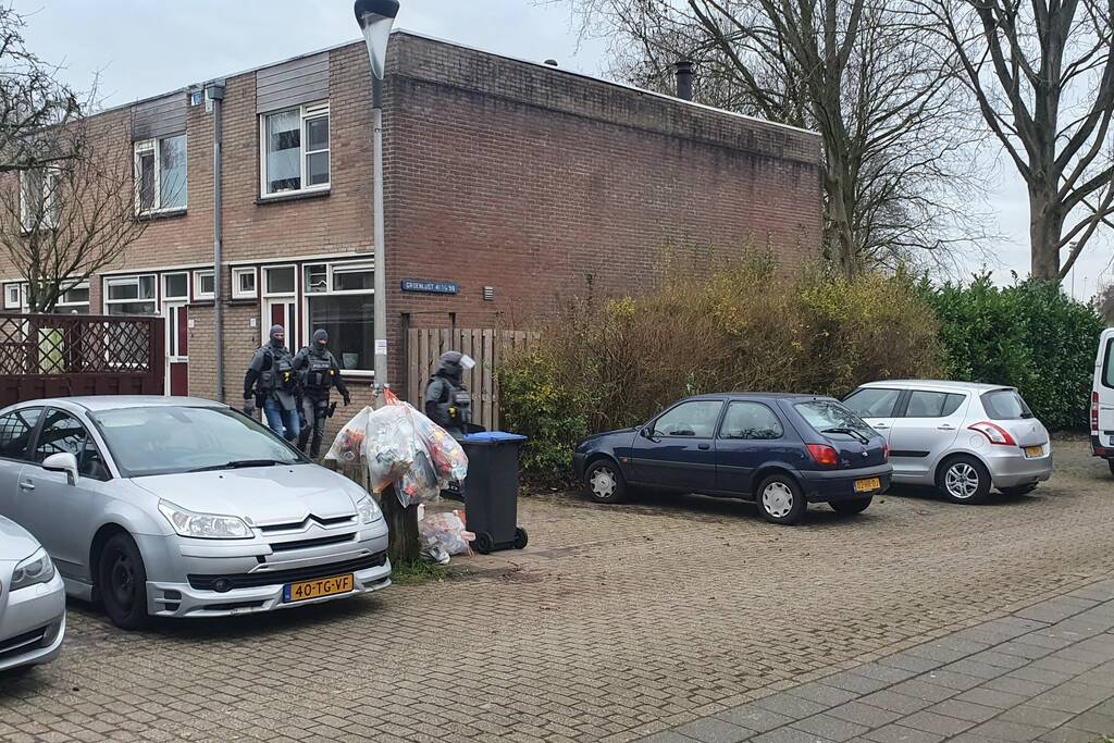 Inval in woning door arrestatieteam