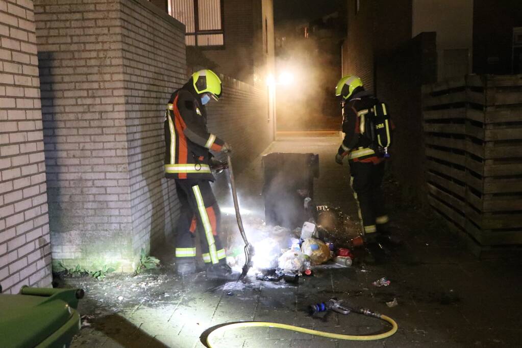 Container in brand gevlogen