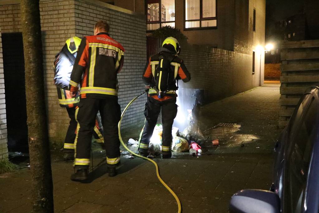 Container in brand gevlogen