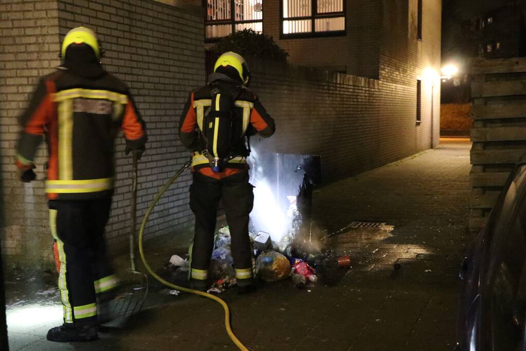 Container in brand gevlogen