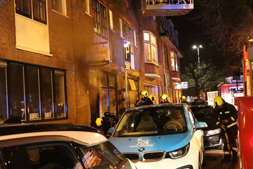 Veel rook bij brand in horecapand