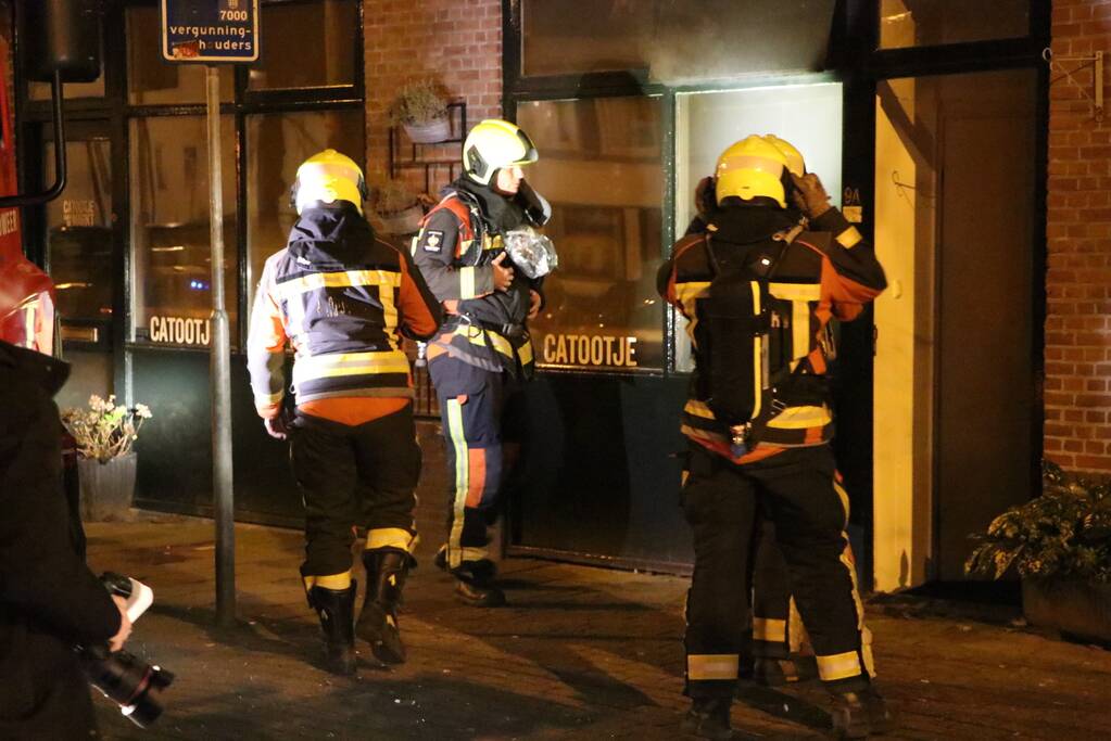 Veel rook bij brand in horecapand