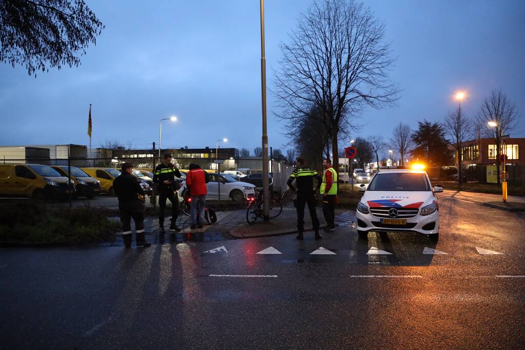 Fietser gewond bij botsing met auto