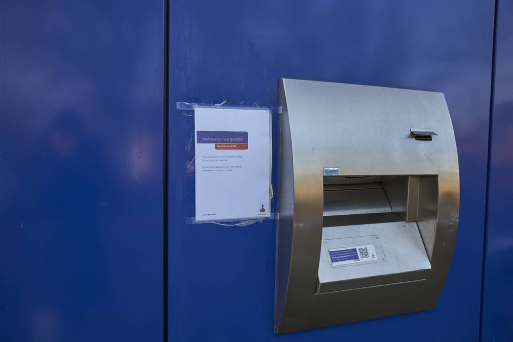 Sealbagautomaat Rabobank gesloten
