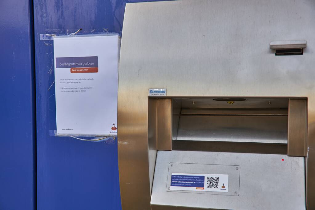 Sealbagautomaat Rabobank gesloten