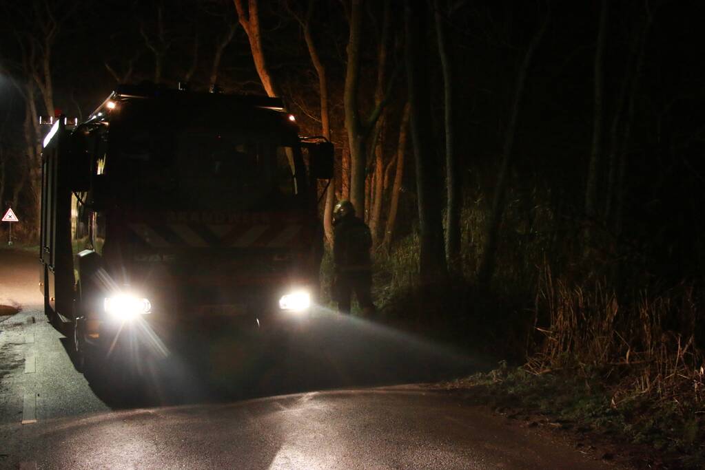 Wegdek gereinigd na brandstoflek