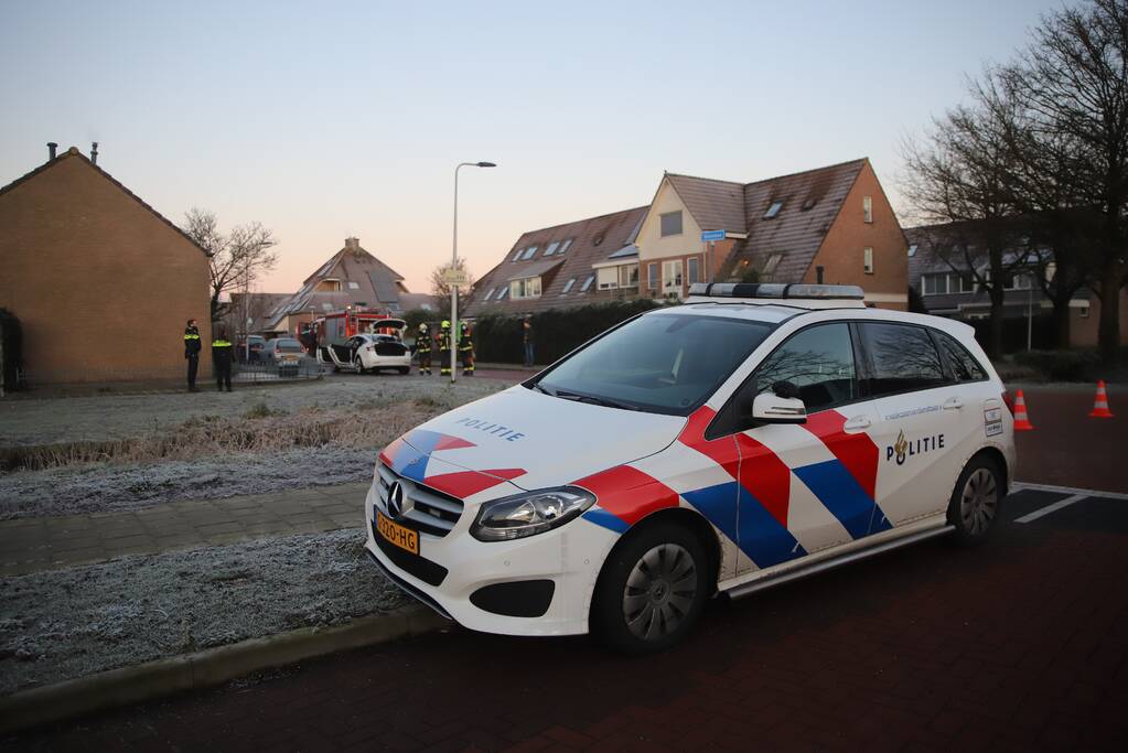Rookontwikkeling bij auto van het merk Tesla