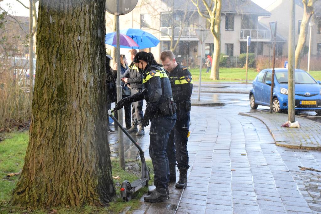 Jongen op step aangereden