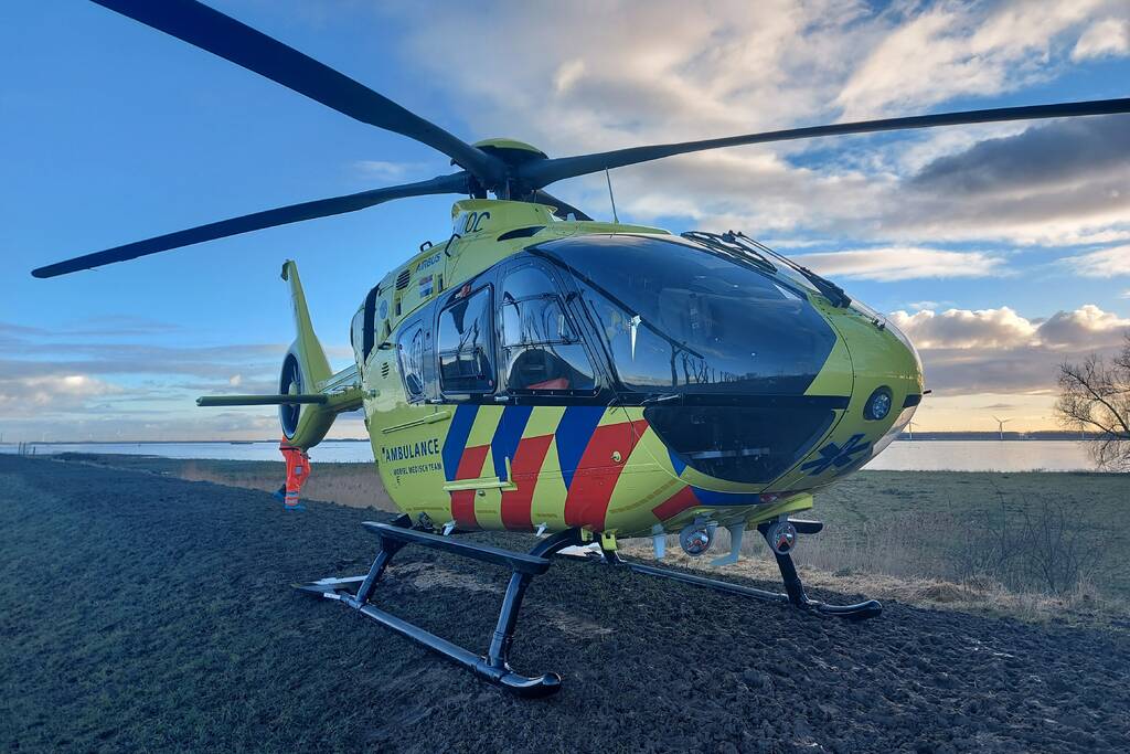 Man valt van ladder en raakt zwaargewond