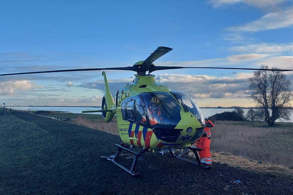 Man valt van ladder en raakt zwaargewond