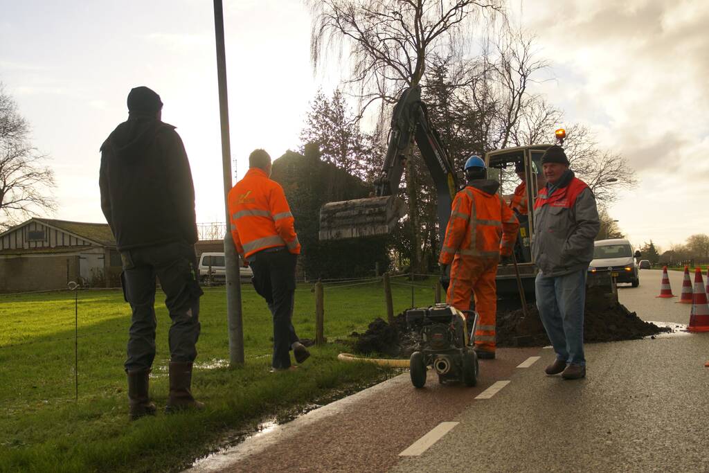 Huishoudens zonder water door lekkage