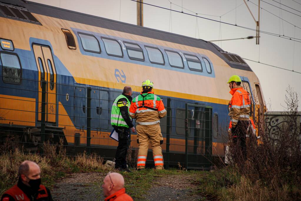 Treinverkeer gestremd door aanrijding