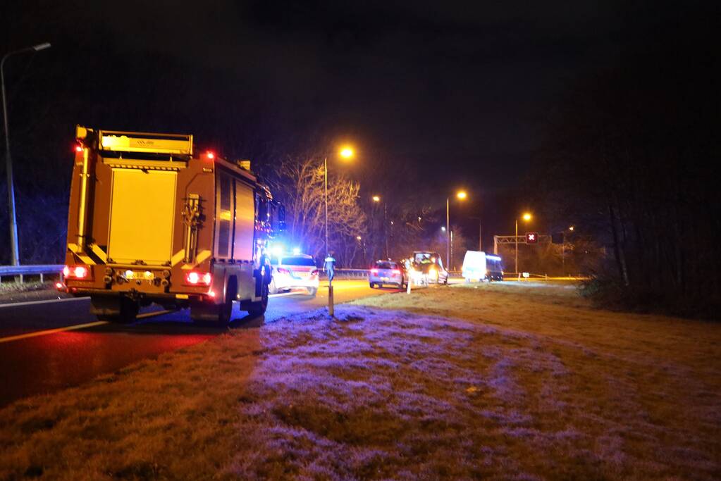 Persoon zwaargewond bij zwaar ongeluk