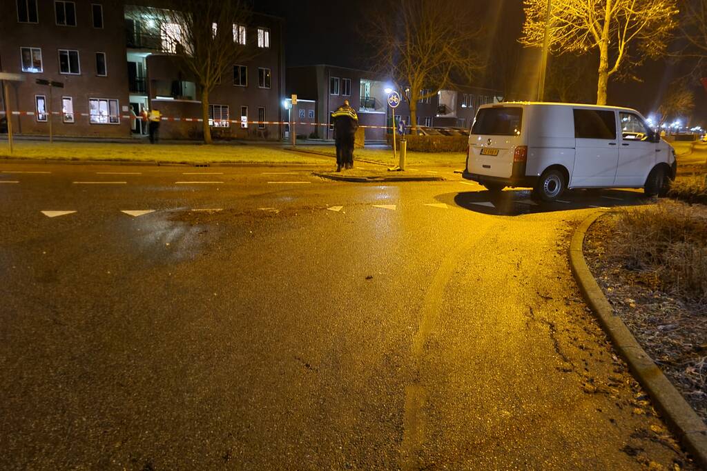 Fietsster neergestoken