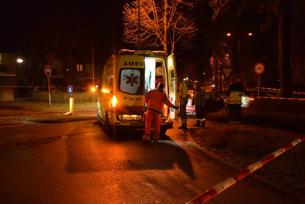 Fietsster neergestoken