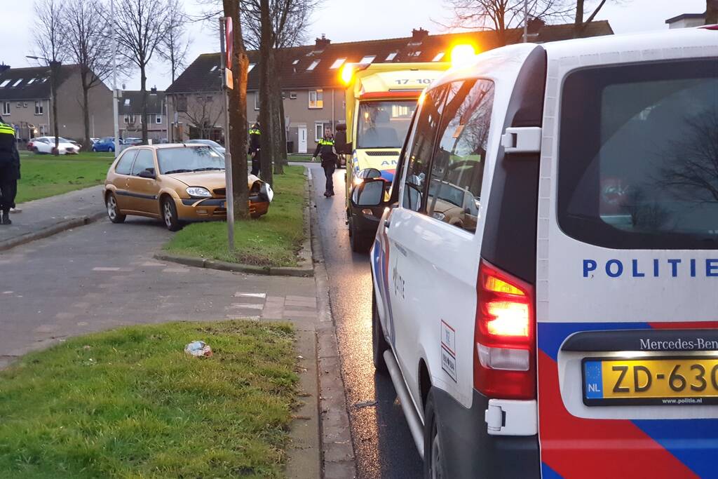 Bestuurder raakt macht over het stuur kwijt en ramt boom