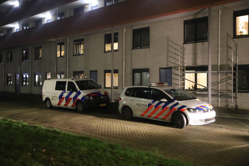 Bestelbus volledig verwoest door brand