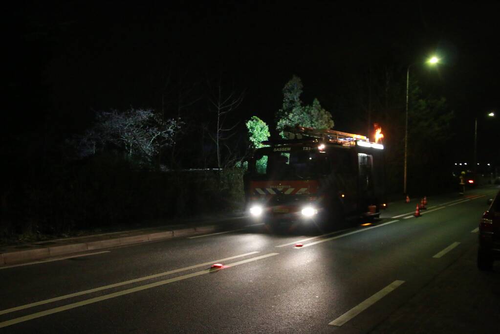 Veel rook bij brand in tuin