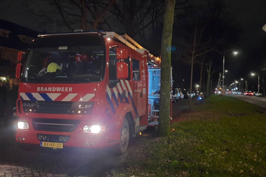 Schoorsteenbrand in woning