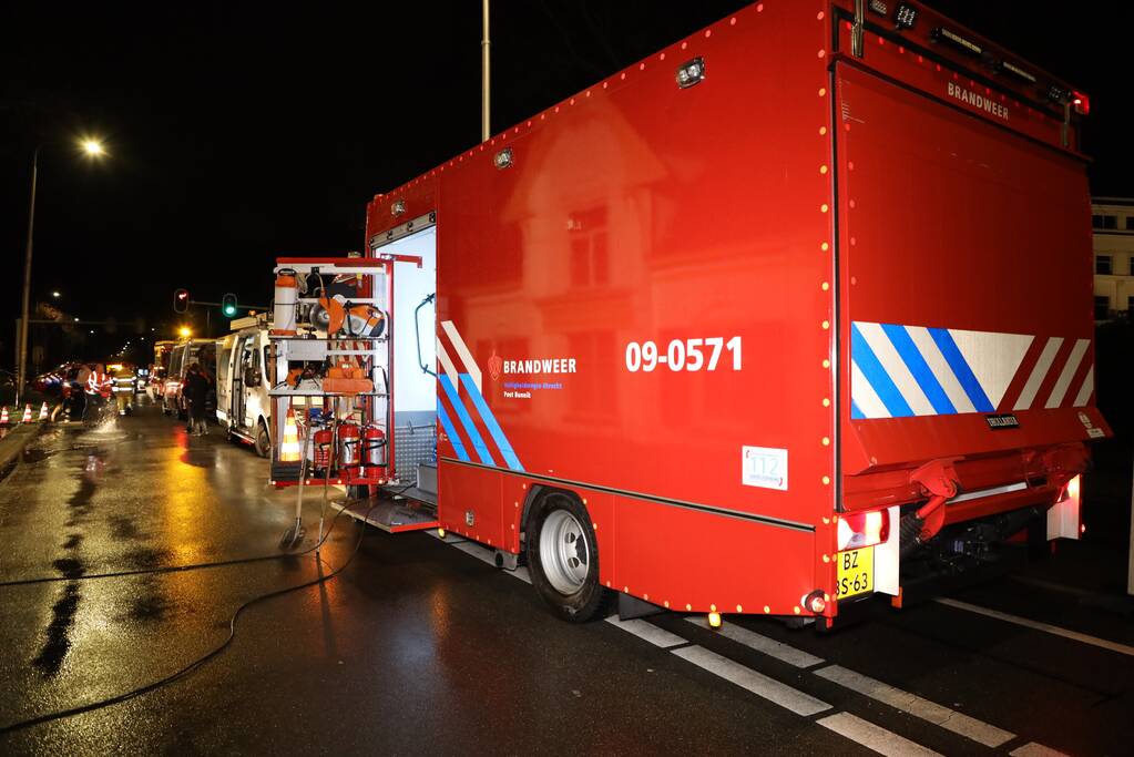 Waterballet door breuk in leiding