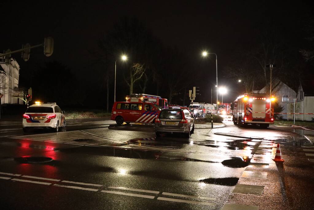 Waterballet door breuk in leiding