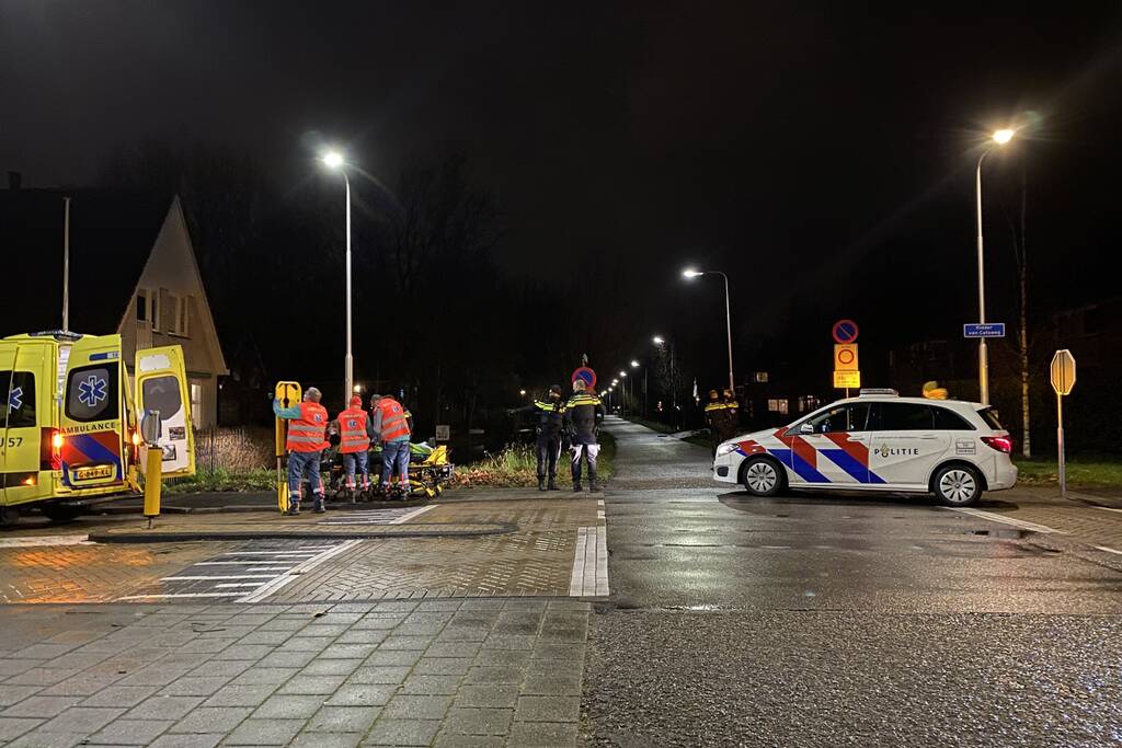 Fietser gewond bij botsing met auto