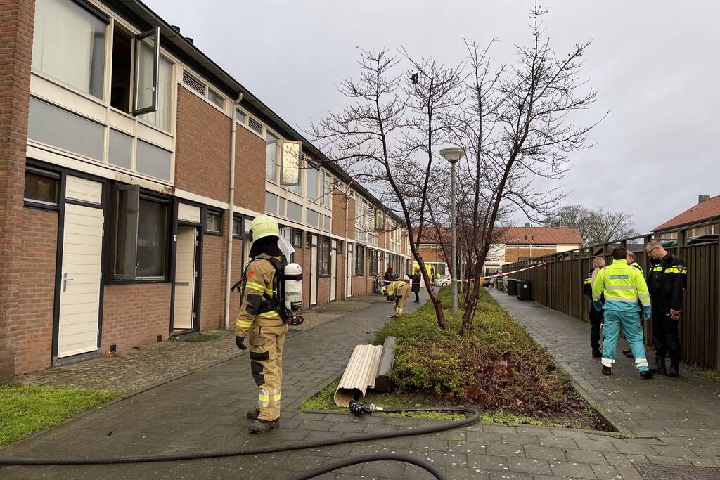 Veel schade bij woningbrand
