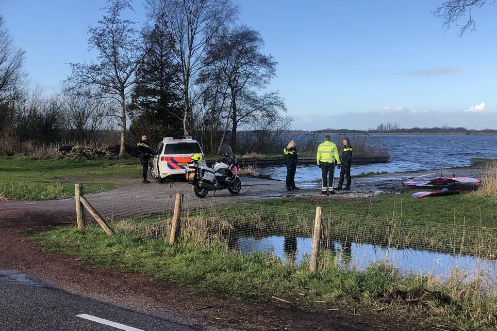 Watersporter in problemen geraakt natuurgebied Grote Wielen
