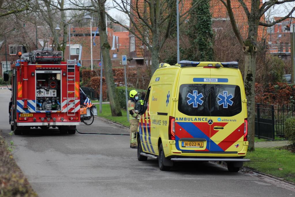 Brand na kortsluiting in keuken