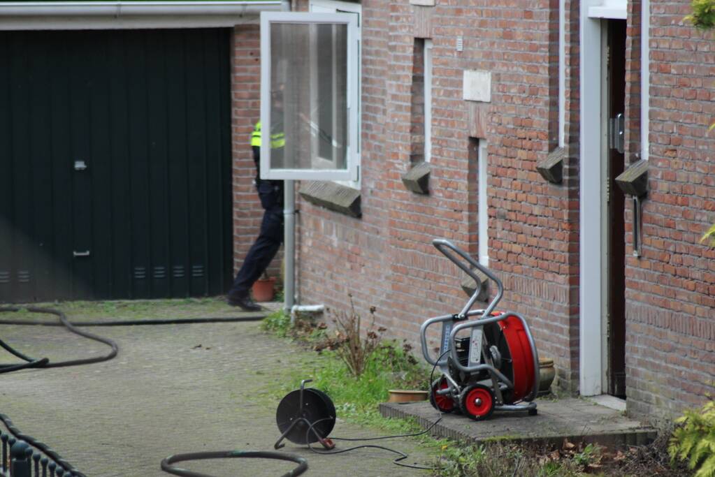 Brand na kortsluiting in keuken