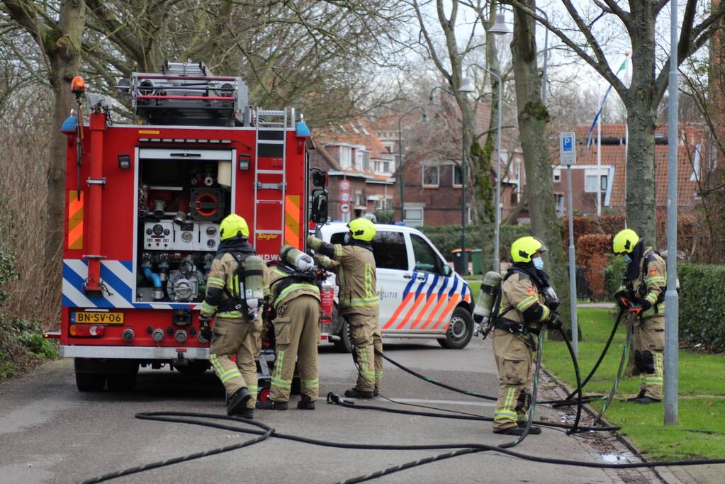 Brand na kortsluiting in keuken