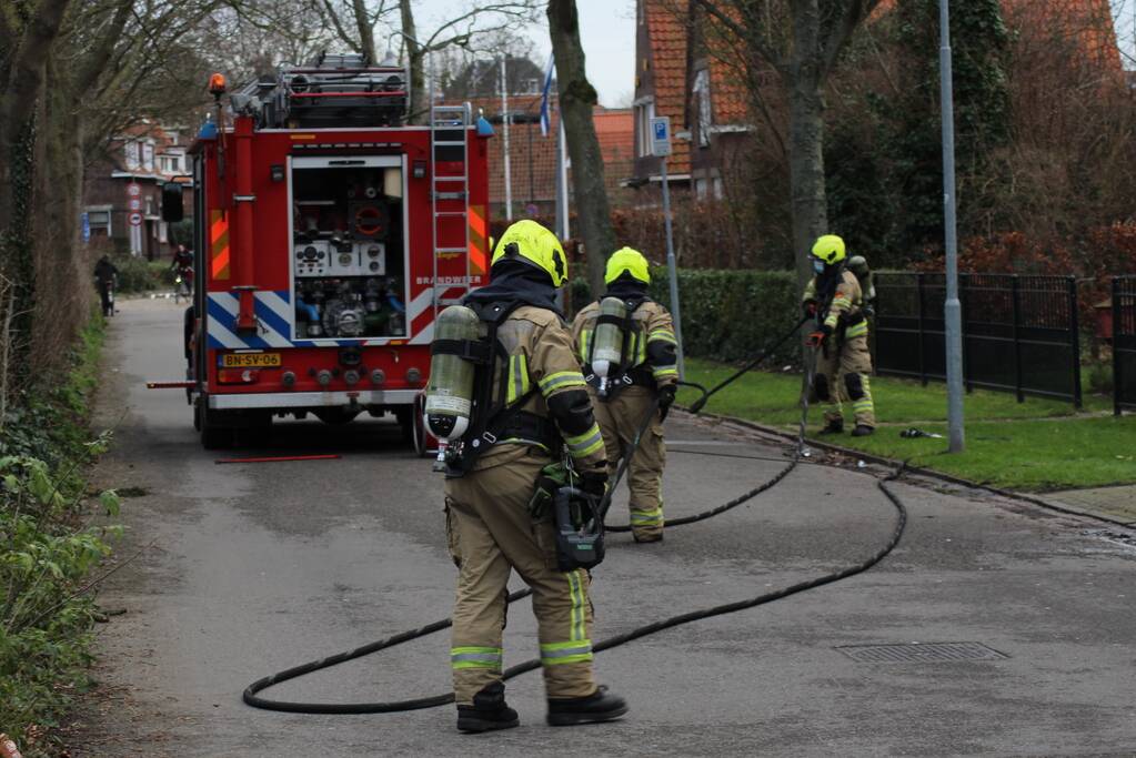 Brand na kortsluiting in keuken