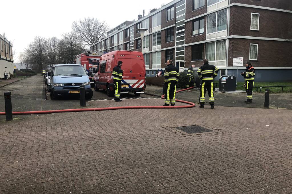 Brand in ondergrondse container
