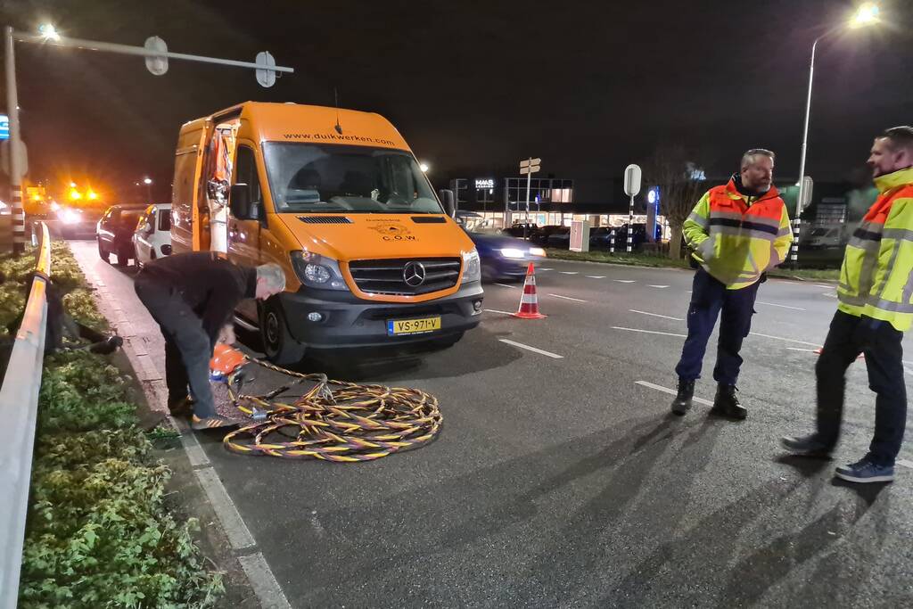 Auto te water geraakt