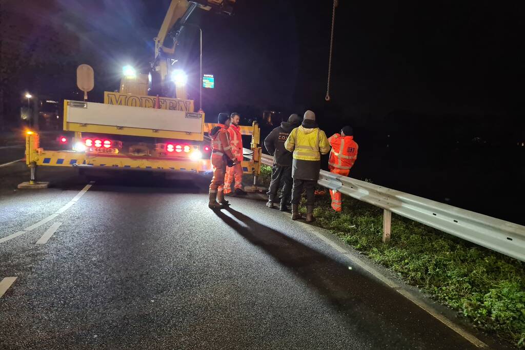 Auto te water geraakt