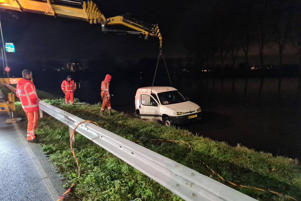 Auto te water geraakt