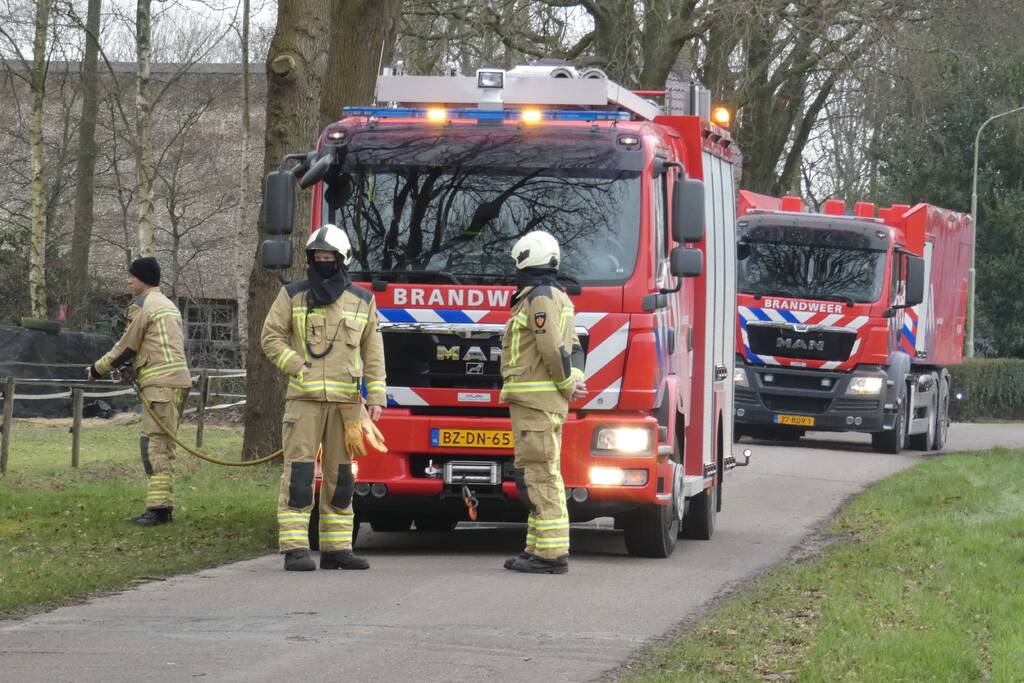 Gasleiding geraakt bij graafwerkzaamheden
