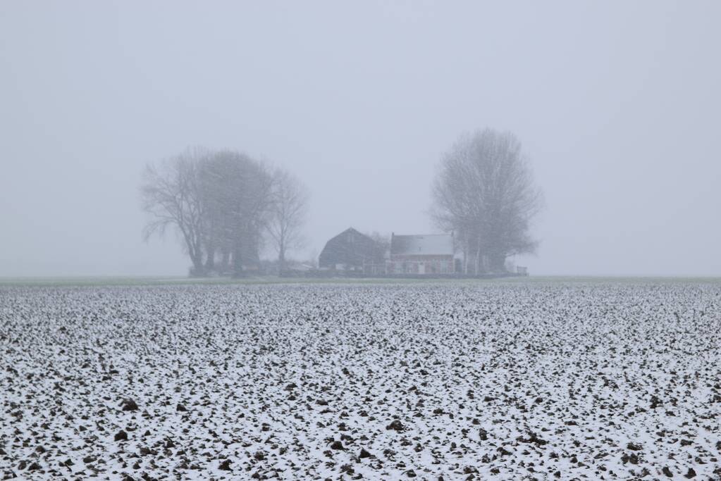 Eerste sneeuwvlokken in provincie Zeeland