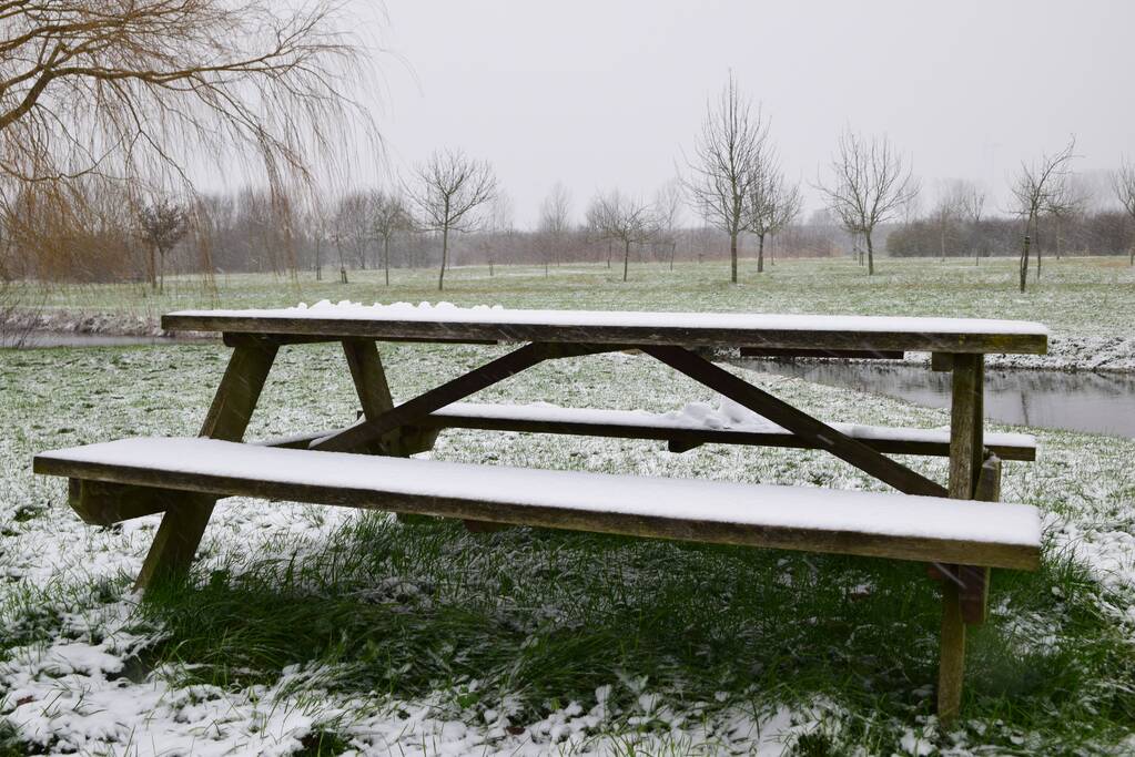Eerste sneeuwvlokken in provincie Zeeland