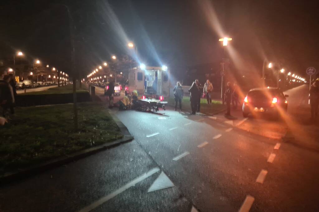 Fietser gewond bij aanrijding met auto