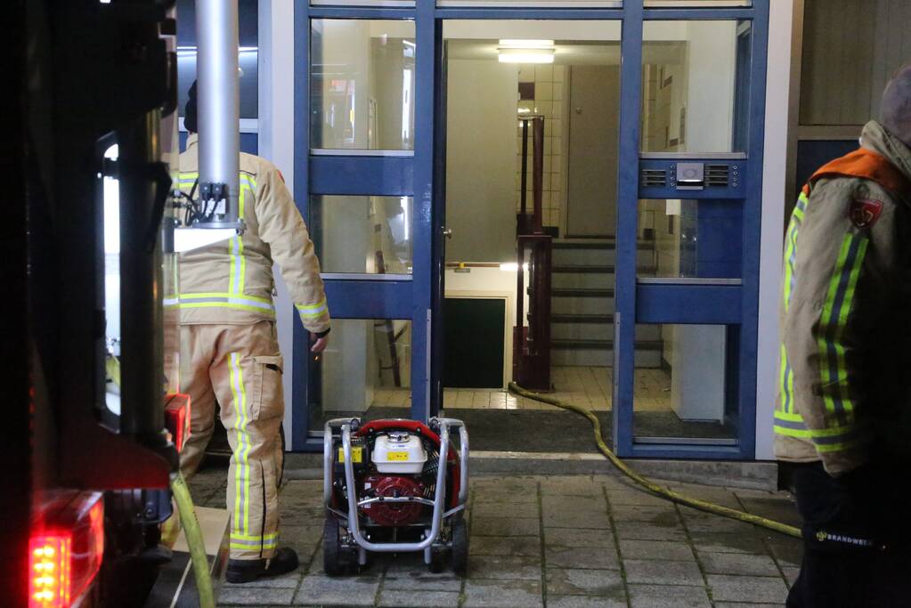 Brand in kelder van woning