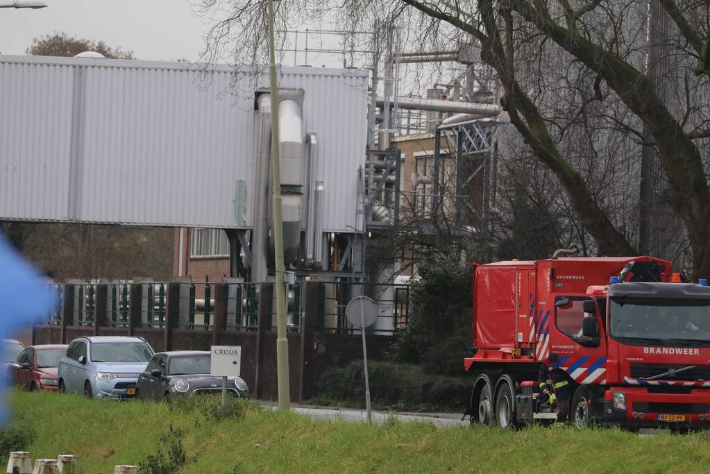 Knallen en grote rookontwikkeling bij Croda Nederland