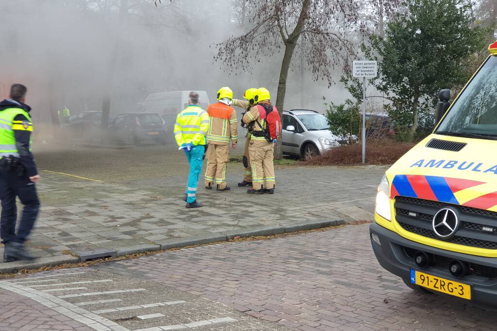 Brand in kelderboxen flatgebouw