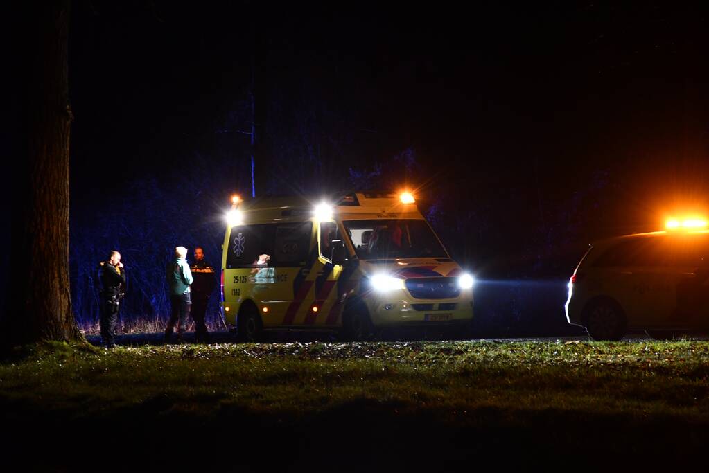Auto geëindigd in het water