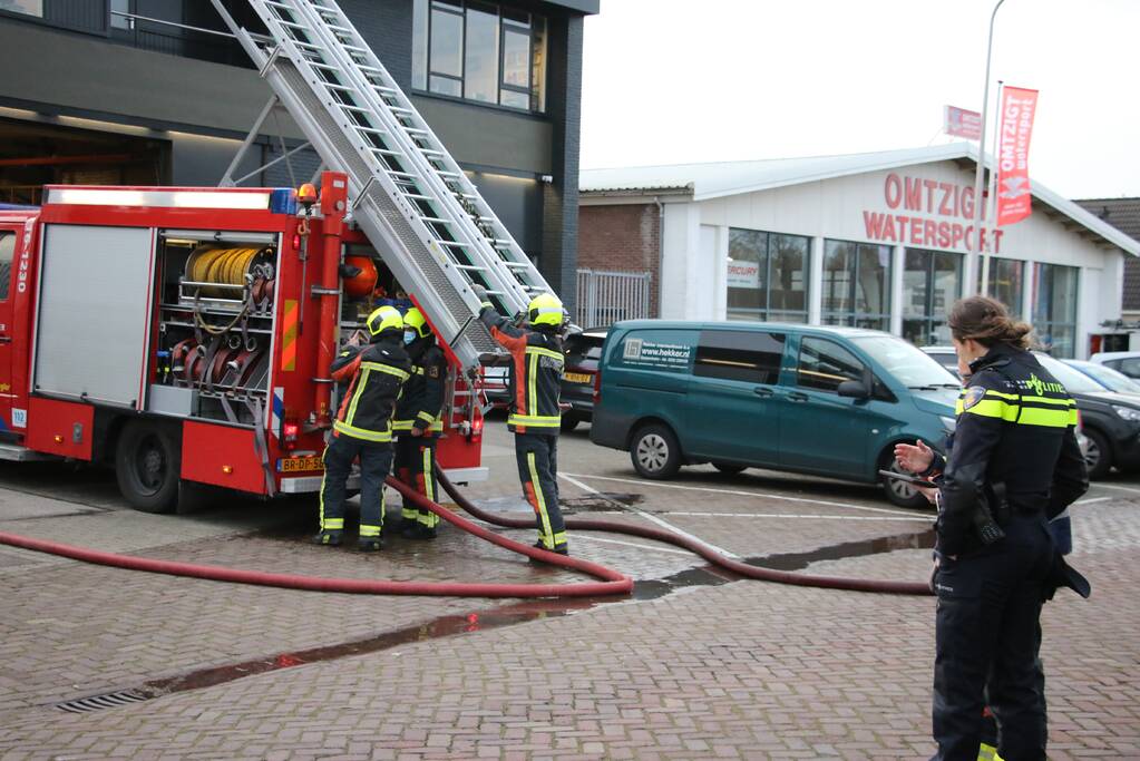 Brand bij Hekker interieurbouwbedrijf