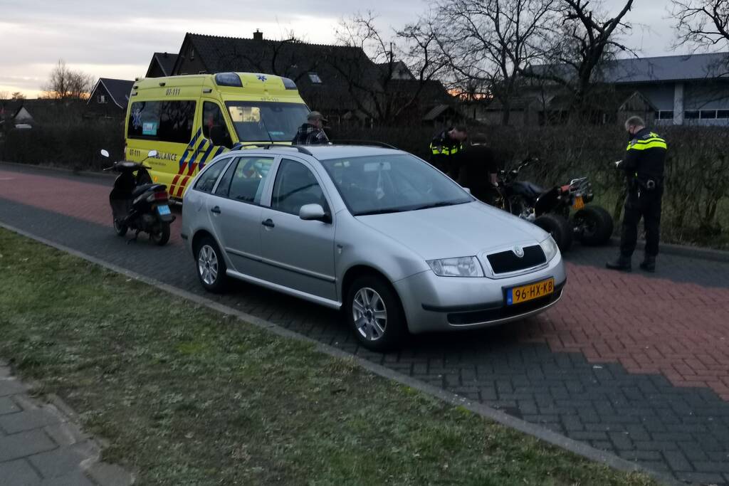 Bestuurder quad gewond na ongeval
