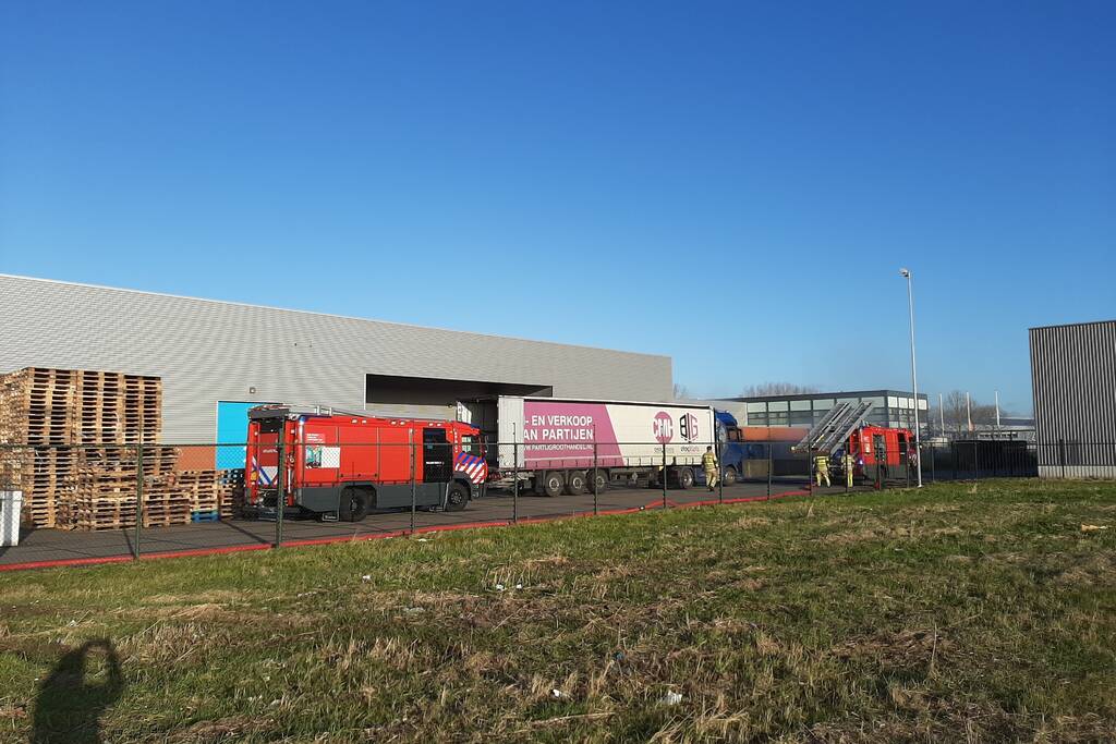 Brand in afvalcontainer bij Montapacking